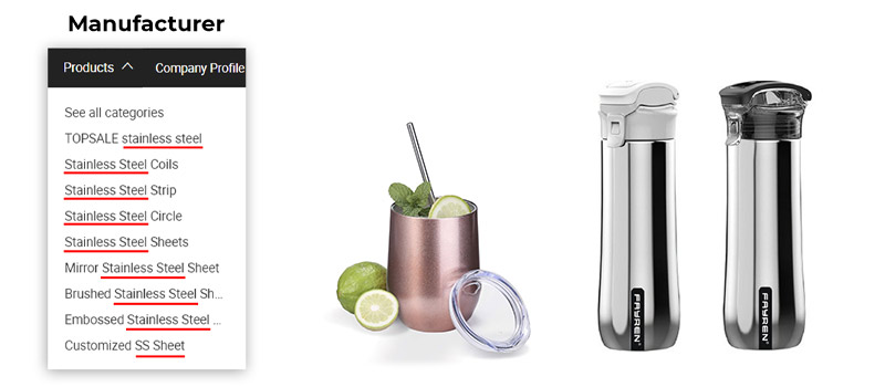 fabricante de vasos para vino