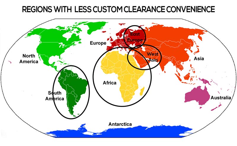 Países pequeños con menos transportistas asustados